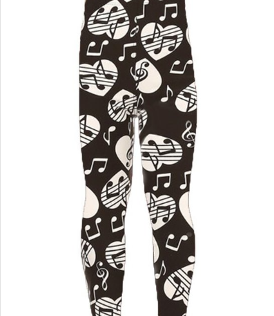 Music Notes Kids Leggings