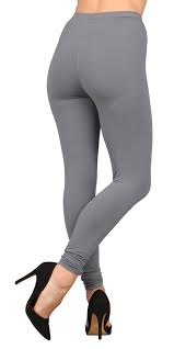 XS to a Large Solid Grey - Adult Long Leggings