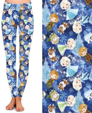 Animated Froze Kids Leggings