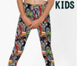 Grey M Kids Leggings